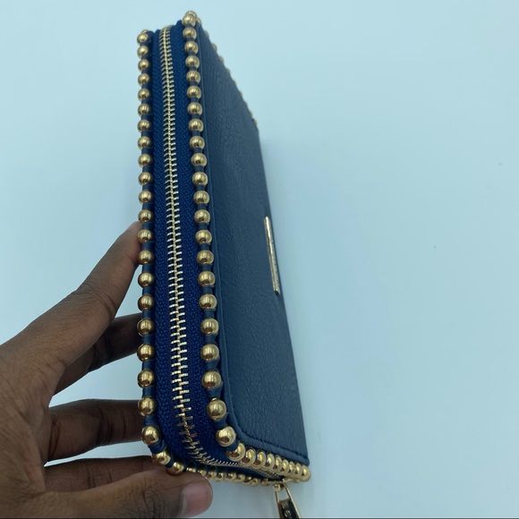 Rampage navy blue wallet with gold stubs - Picture 4 of 13